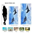thumbnail image 2 of LACKUST 3D Dolphin Beach Towel, Oversized & Quick-Dry, 29x59in, 2 of 4