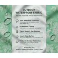 thumbnail image 5 of Soimoi Waterproof Outdoor Fabric by 2 Yard | Floral Print on Green | 56" Wide | UV Resistant & Durable Taffeta Material for Cushions, Covers, Curtains, awning & DIY Projects, 5 of 7