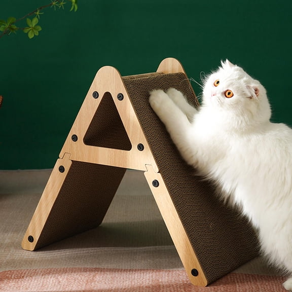 DOLITY Vertical Cat Scratcher Cats Post Prevents Furniture Damage Standing Scratching Brown
