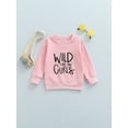 thumbnail image 2 of Qiylii Baby Girls Sweatshirt Letter Long Sleeve O neck Pullover Tops, 2 of 8