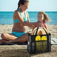 thumbnail image 5 of Hiroekza Oversized Transparent Mesh Tote Storage Bag - Versatile Beach & Toy Organizer with Large Capacity Black, 5 of 6