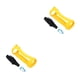thumbnail image 4 of sweethay Estuche para altavoz Funda de silicona con correa Mosquetón Compatible con Bluetooth Bolsa de almacenamiento a prueba de golpes Manga Amarillo 2Conjunto, 4 of 6