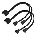 thumbnail image 2 of Sata 15Pin A 2 * 4Pin Ventilador De Refrigeración Cable Adaptador De Corriente Convertidor De 2 Vías Cable 22Awg Guardurnaity EL006889-00, 2 of 6
