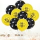 thumbnail image 4 of GOOHOCHY Juego de 10 globos de abeja de 12 pulgadas para fiestas de cumpleaños de bebés, globos de látex, decoración para fiestas (5 abejas amarillas + 5 lunares negros), 4 of 8