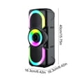 thumbnail image 3 of Altavoz Bluetooth, audio Bluetooth RGB colorido, batería alta, baja latencia, Bluetooth multifuncional, área amplia, efecto de sonido 5.2, altavoz Bluetooth de plástico., 3 of 6