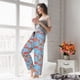 thumbnail image 5 of Balery Flamingo Pantalones de pijama para mujer, pijamas ultraligeros, pantalones de estar por casa-Small, 5 of 6