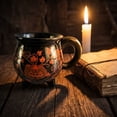 thumbnail image 3 of Witch Cauldron Ceramic Coffee Mug, Legged Pumpkin Shaped Drink Cup, Stylish Multicolor Tableware, Practical Drinkware for Hot Tea, Cocoa, Family Gatherings and Halloween Parties, 3 of 5