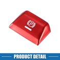 thumbnail image 4 of Unique Bargains Handbrake Button Cover Cap Trim Replace for Porsche Panamera 2017-2022 Red, 4 of 7