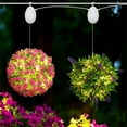 thumbnail image 3 of Kearding Guirnalda de flores, Cable ajustable, alimentación de 19 teclas, Control remoto, 4,5 V, 2,4 W, IP42, resistente al agua, para césped, boda, Iluminación navideña Rosa Kearding HA070055-01B, 3 of 6