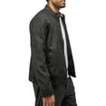 thumbnail image 3 of X RAY Jeans Mens Faux Suede Jacket Quilted Sleeves with Faux Shearling Lining, Black, L, 3 of 10