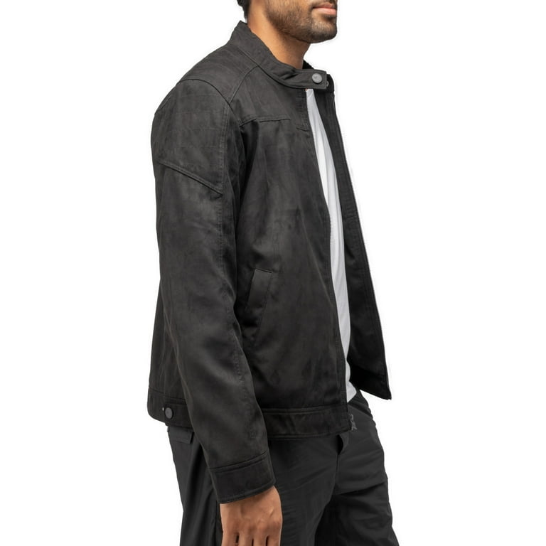 X RAY Jeans Mens Faux Suede Jacket Quilted Sleeves with Faux Shearling Lining, Black, L - Walmart.com X RAY Jeans Mens Faux Suede Jacket Quilted Sleeves with Faux Shearling Lining, Black, L - Walmart.com
