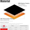 thumbnail image 3 of Thinsulate Insulation Mummy Sleeping Bag with Compression Sack - Black, 41F, 3 of 8