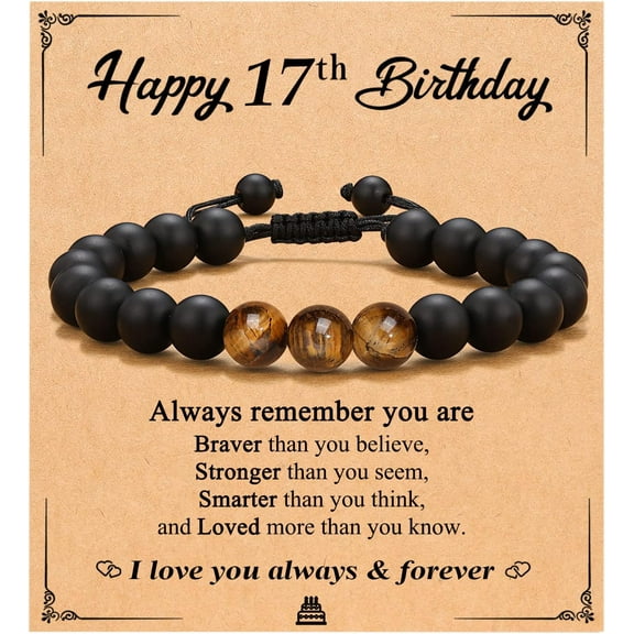 Happy Birthday Bracelet for Boys Him Men, 10 11 12 13 14 15 16 17 18 19 20 21 Year Old Boy Birthday Gifts Ideas for Teens Teenager 17th 11th {件数}
