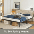 thumbnail image 6 of AURORAL ZONE 14 inch Queen Size Metal Bed Frame Platform, No Box Spring Needed, Easy Assembly, Noise Free, 6 of 9