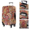 thumbnail image 5 of Red Pioneer Flower and Paisley Pattern Luggage Cover Fashion Suitcase Cover Baggage Covers Fit 25-28 Inch Luggage (Go Travel), 5 of 5