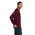 thumbnail image 4 of Gildan Dryblend Long Sleeve T-Shirt, Men’s Everyday Wear Maroon Tee, 9-Pack Pullover Shirts, S, 4 of 5