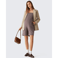 thumbnail image 6 of G4Free EverGoing Maternity Overalls with Pockets Adjustable Straps Pregnancy Wide Leg Jumpsuit Shorts Casual Work, 6 of 8