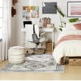 thumbnail image 6 of Everwash™ Treasure Saul Southwest Geometric Machine Washable Area Rug, Grey/Navy Blue, 6'6"x9'2", 6 of 9