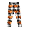 thumbnail image 4 of Halloween Outfits for Girls Funny Cute Printed Graphic Leggings Stretch High Waist Pull On Jeggings Pants (3 Years, Style O), 4 of 6