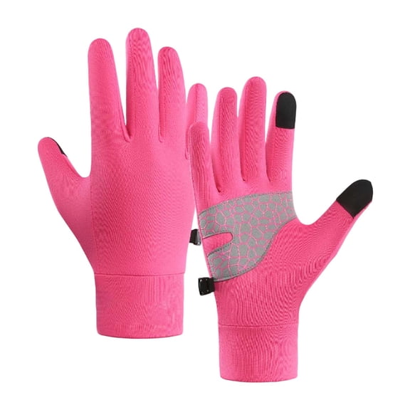 Fgnfyis Kids Cycling Gloves Parent Child Autumn Cold Season Children Sports Running Touchscreen Toddler Winter Gloves Lined Mittens Hot Pink M