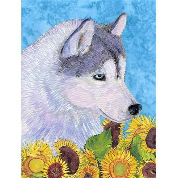 11 x 15 in. Siberian Husky Flag Garden Size