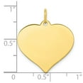 thumbnail image 2 of 10k Yellow Gold Heart Disc Charm, 2 of 3