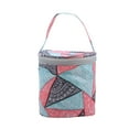 thumbnail image 3 of Durable Crochet Bag with Grommet Holder Case Polyester Small Gift Tote Craft Organizer Portable Yarn Storage Bag for Crochet Beginners Geometric, 3 of 10