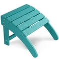 thumbnail image 1 of Repose-pieds Ottoman Adirondack en HDPE Résistant aux Intempéries, Tabouret Repose-Pieds de Patio Extérieur pour Chaise Adirondack – Design à Lattes, Robuste – Lot de 1 / Lot de 2 / Lot de 4 – Gris Foncé / Bleu / Noir, 1 of 13