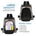 thumbnail image 4 of FORMRS Women's Travel Backpack Purse Anti-Theft Hidden Pockets Casual Shoulder Bag, Colorful Water Lilies Pattern, 4 of 7