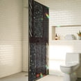 Boho Wild Animal Print Window Privacy Film Rainbow Static Cling Stain ...