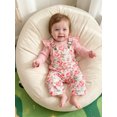 thumbnail image 2 of RUINIXCW Baby Girl Outfit, Long Sleeve Romper with Floral Overall Pants Fall Outfit Clothing Set, 2 of 9