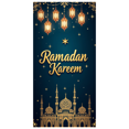 thumbnail image 1 of Ramadan Kareem Backdrop Banner Decorative Lanterns Mosque Design for Eid Mubarak Party Islamic Celebration Photography Props Home Decor Background, 1 of 4