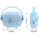 thumbnail image 5 of RV Reloj despertador digital para niños, niñas y niños, lindo reloj despertador 2 alarmas 6 volumen de música ajustable 3 brillo de pantalla temporizador luz nocturna (azul) Rojo Verde, 5 of 5