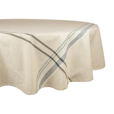 

Black French Stripe Tablecloth 70 Round
