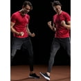thumbnail image 3 of NELEUS Mens Dry Fit Mesh Athletic Shirts 3 Pack,Black+Blue+Red,US Size L, 3 of 7