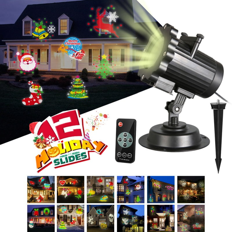 Halloween Christmas Projector Lights, 16 Slides Waterproof IP65 Outdoor