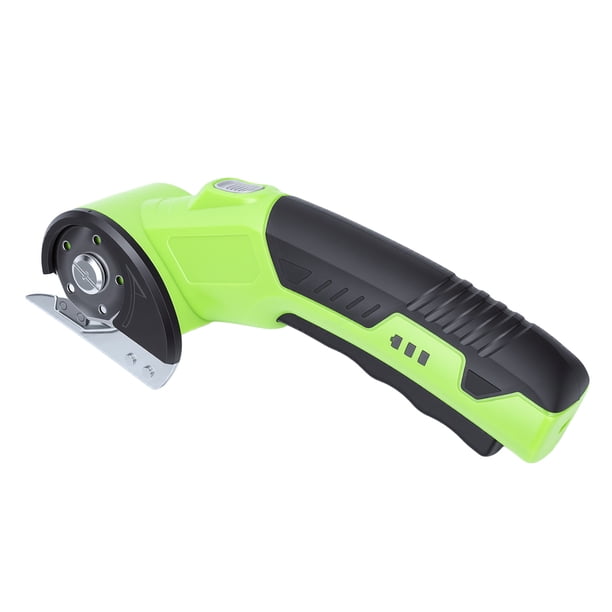 Cortador De Cartón Eléctrico Recargable, Tijeras Eléctricas De 320 RPM Con Batería De 2000 MAh, Luz LED Y Bloqueo De Seguridad Para Tela, Cuero, Alfombras,