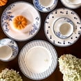 thumbnail image 2 of STP Porcelain J-217501 Dinner Plates, Vintage Indigo, Bone China Porcelain, Round Serving Plates, Set of 4, 10.5" (26.5 cm), 2 of 5