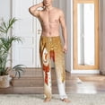 thumbnail image 6 of Lsque Christmas Snowman Gift Print Men's Pajama Pants, Lounge Pant - Comfortable Home Wear,Elastic Waistband, Stylish Design-XX-Large, 6 of 9