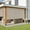 Sesame, variant on AOSKY Cordless Outdoor Roller Shades, UV Block Sunshades for Patio, Roll Up Blinds for Porch Pergola Balcony, 48"W x 72"H, Sesame