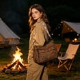 thumbnail image 4 of AUNVITO Large Capacity Crossbody Bag for Women, Faux Leather Satchel Shoulder Bag, Multi Pocket Travel Purse, Zip Closure and Adjustable Strap, 4 of 6