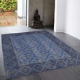 thumbnail image 5 of SAMURAI HOME Handloom Rugs 6x4 Feet | Non-Slip Floor Carpet | Indian Dhurrie Cotton Block Printed Non Shedding Area Rugs for Living Room, Bedroom, Hall, Office (Light Grey & Blue), 5 of 7