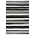 thumbnail image 2 of nuLOOM Jess Hand Loomed Cotton Flatweave Striped Area Rug, 9' x 12', Black, 2 of 2