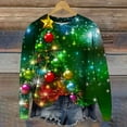 thumbnail image 2 of Christmas Sweater for Women - Pullover Sweaters for Women, Women's Christmas Tree Printed Sweater Long Sleeve Round Neck Sweaters Pullover Tops, 2 of 4