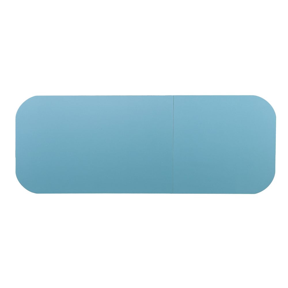 SEI Furniture Mobile Sewing and Craft Table in Turquoise
