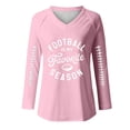 thumbnail image 4 of HongQid Womens Long Sleeve T-Shirts Casual V Neck Loose Fit Shirts Fall Lightweight Graphic Basic Tees, 4 of 4