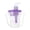 A001- Clear (Style A), variant on Choke-Proof Drinking Cup, Controlled Flow Anti-Choke, For Bedridden Elderly Swallowing Difficulties, 1 Cup With 2 Spouts