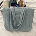 thumbnail image 1 of Bolso de hombro de nailon para mujer, Bolso informal con axila hinchada, Bolso de compras femenino versátil, 1 of 8