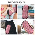 thumbnail image 6 of KLL Festive Christmas Stocking Cheer Print Eyeglass Case for Men & Women's Classy Travel Eyewear Holder Case Zipper Eyeglasses Case With Hook, 6 of 6