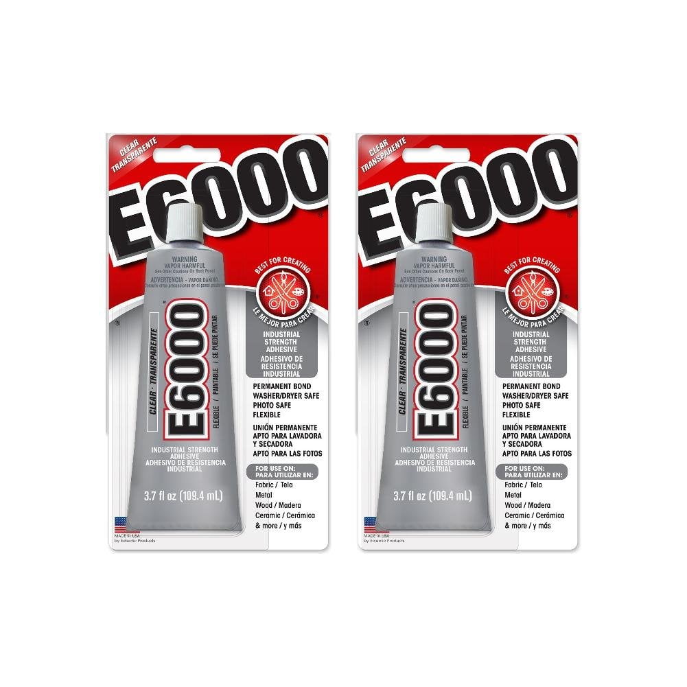 E6000 Craft Adhesive 3 7 Oz Pack Of 2 Walmart Com